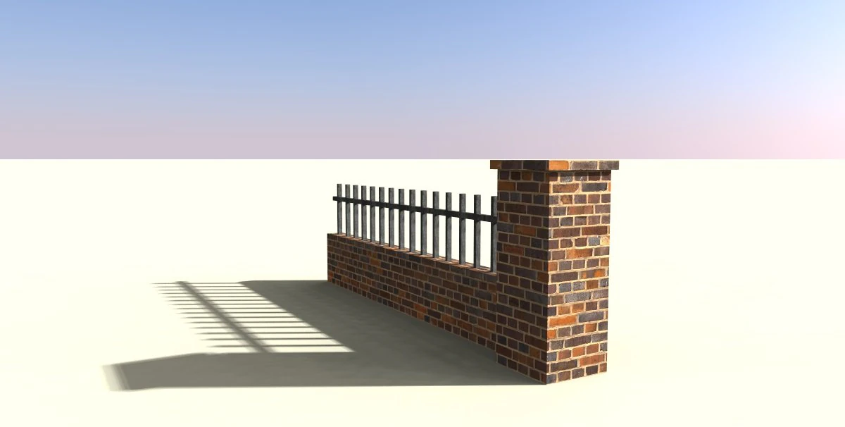 wall 3D Model .c4d .max .obj .3ds .fbx .stl .blend 