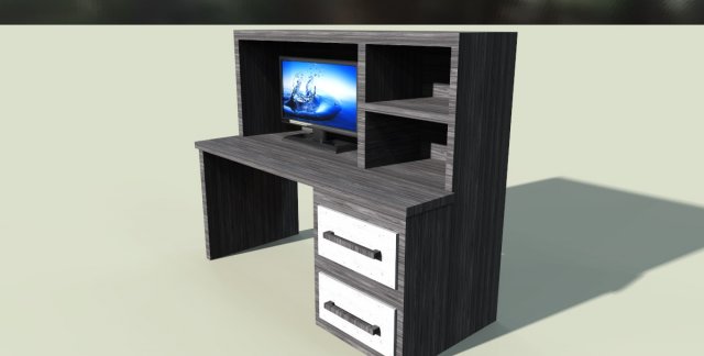 tv desk 3D मॉडल .c4d .max .obj .3ds .fbx .stl .blend 