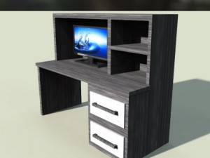 tv desk Modello 3D