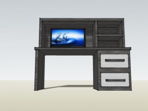 tv desk 3D मॉडल