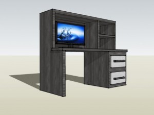 tv desk 3D मॉडल