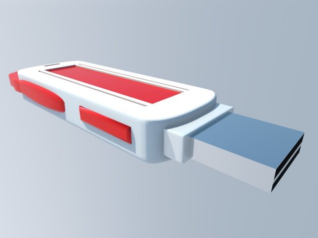 usb memory stick Modello 3D .c4d .max .obj .3ds .fbx .stl .blend 