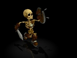 skeleton warrior Modello 3D
