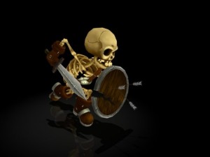 skeleton warrior Modello 3D