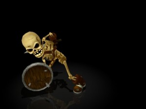 skeleton warrior Modello 3D
