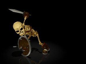 skeleton warrior Modello 3D