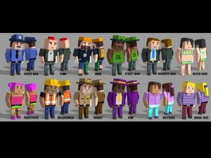 간단한 사람들 패키지 3D 모델