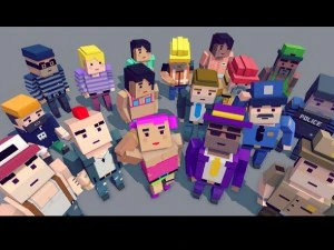 간단한 사람들 패키지 3D 모델