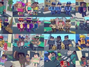 간단한 사람들 패키지 3D 모델