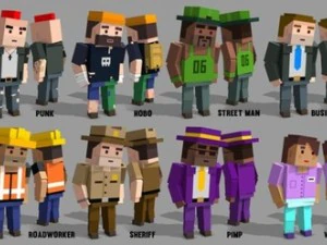 간단한 사람들 패키지 3D 모델