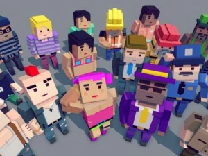 간단한 사람들 패키지 3D 모델