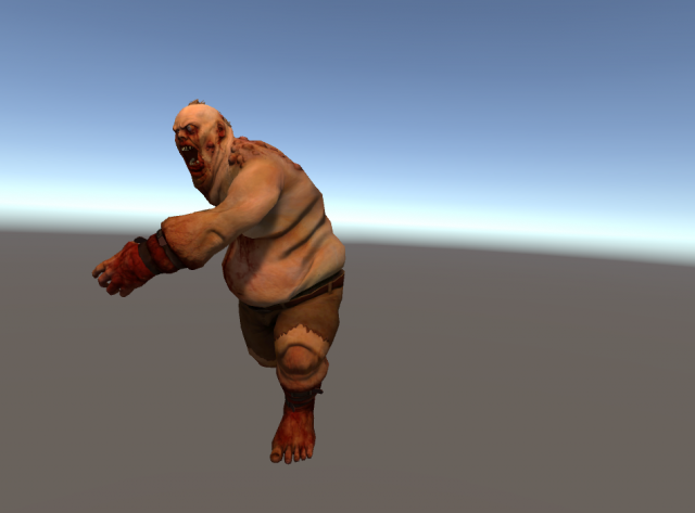 fat zombie Model 3D .c4d .max .obj .3ds .fbx .stl .blend 