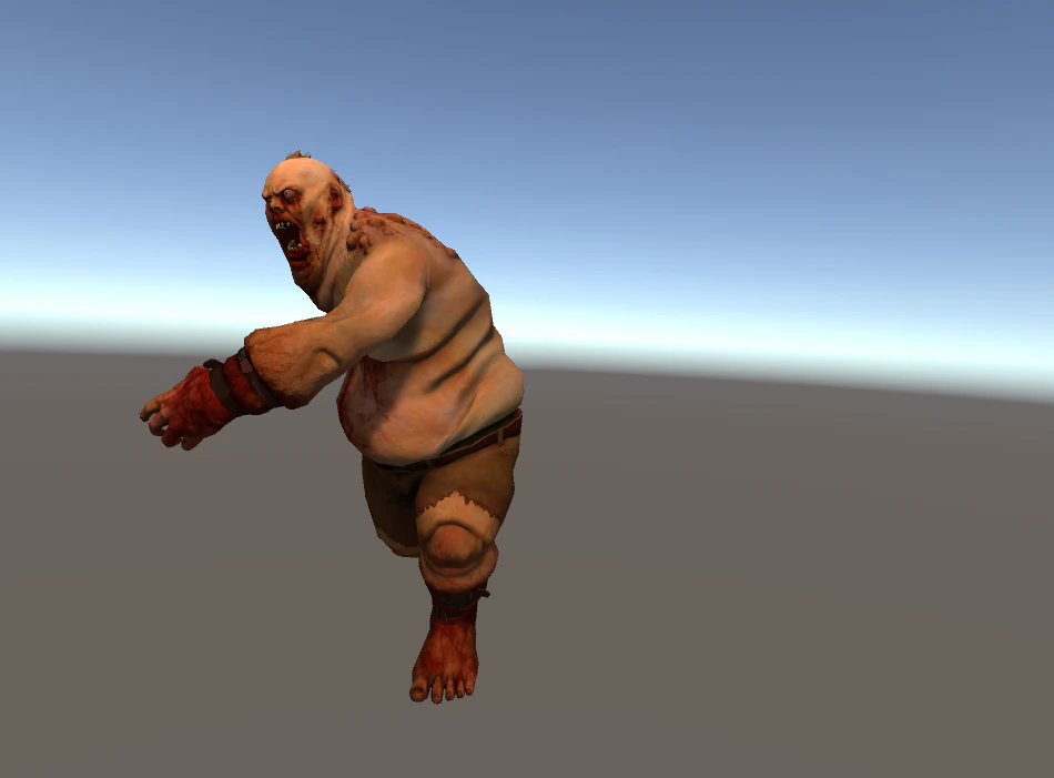 fat zombie 3D Model .c4d .max .obj .3ds .fbx .stl .blend 