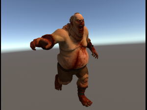 fat zombie Model 3D
