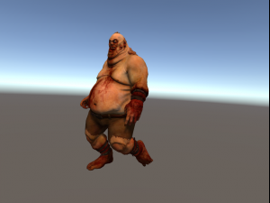 fat zombie Model 3D