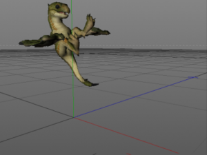baby dragon 10 animations 3D Model