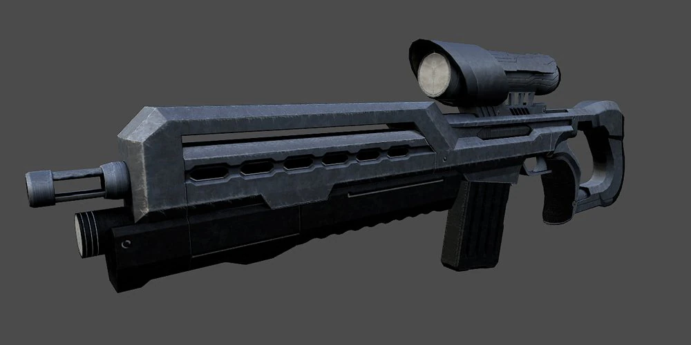 uwar rifle 3D Model .c4d .max .obj .3ds .fbx .stl .blend