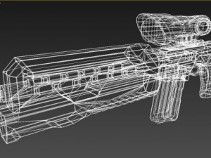 uwar rifle Model 3D