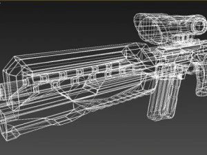 uwar rifle 3D Model