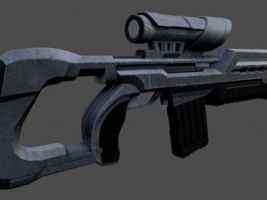 uwar rifle Model 3D