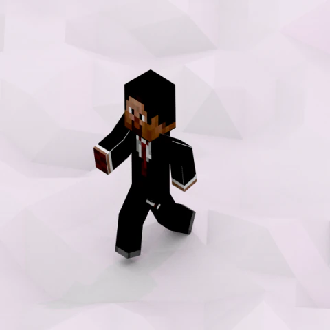 マインクラフトスティーブ 3Dモデル .c4d .max .obj .3ds .fbx .stl .blend 