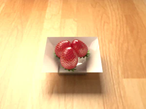 新鮮なイチゴ 3Dモデル