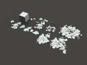 model set  lichen type 01 3D Model