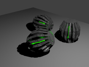 scifi grenades Modèle 3D