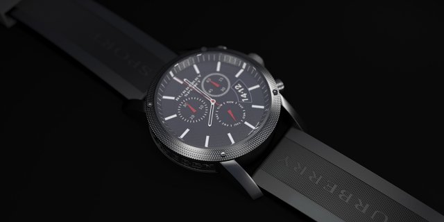 watch Model 3D .c4d .max .obj .3ds .fbx .stl .blend 