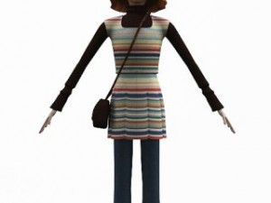 cartoon girl sophie Modello 3D
