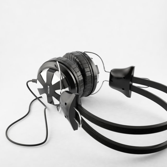 headphones a4tech 3D Model .c4d .max .obj .3ds .fbx .stl .blend 