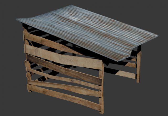 garage Modelo 3D .c4d .max .obj .3ds .fbx .stl .blend 