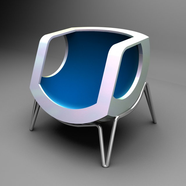 chair sphere 3Dモデル .c4d .max .obj .3ds .fbx .stl .blend 