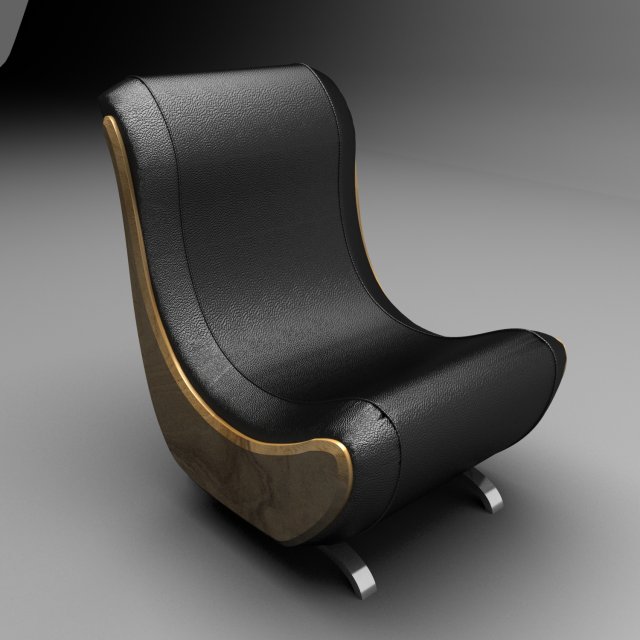 lather chair Modèle 3D .c4d .max .obj .3ds .fbx .stl .blend 
