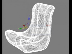 lather chair Modèle 3D
