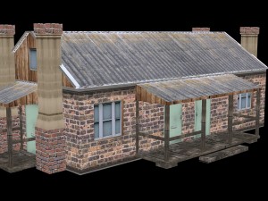 vilage house low poly 3D Модель