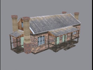 vilage house low poly 3D Модель