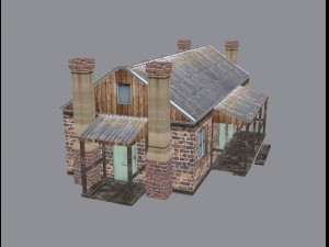 vilage house low poly 3D Модель