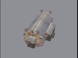 vilage house low poly 3D Модель