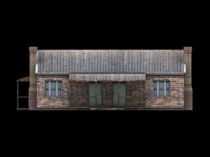 low poly building collection 3D Model