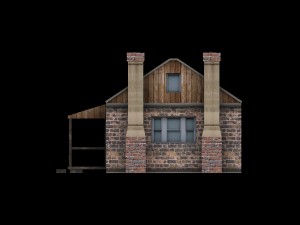 low poly building collection 3D Model