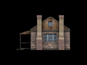 低ポリ建物コレクション 3Dモデル