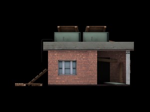 low poly building collection 3D Model