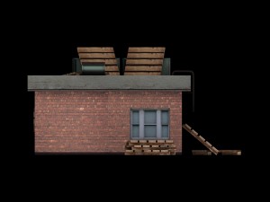 low poly building collection 3D Model