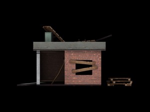low poly building collection 3D Model