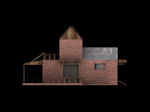 low poly building collection 3D Model