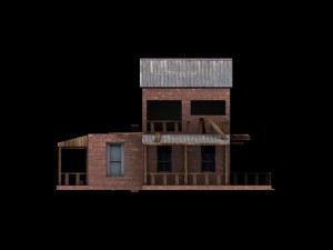 low poly building collection 3D Model