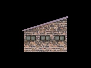 low poly building collection 3D Model