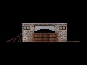low poly building collection 3D Model