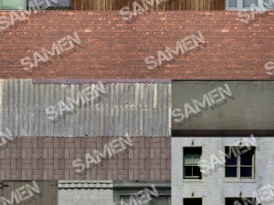 low poly building collection 3D Model